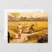 Vintages Baseballspiel Postkarte (Vorne/Hinten)