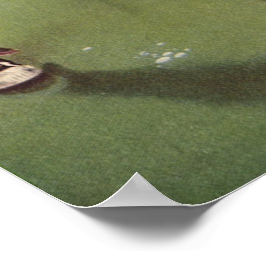 Vintages Baseballsportteam, Boys Roughhousing Poster (Ecke)