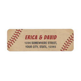 Vintages Baseballsportthema Hochzeit