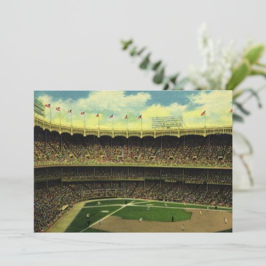 Vintages Baseballstadion (Stehend Vorderseite)