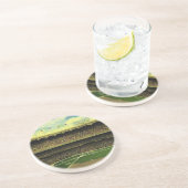 Vintages Baseballstadion Getränkeuntersetzer (Seite)