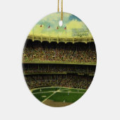 Vintages Baseballstadion Keramik Ornament (Rechts)