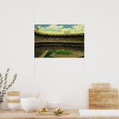Vintages Baseballstadion Poster (Küche)