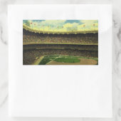 Vintages Baseballstadion Rechteckiger Aufkleber (Tasche)