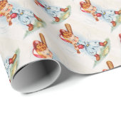 Vintages Baseballwackelpapier Geschenkpapier (Rolleneckpunkt)