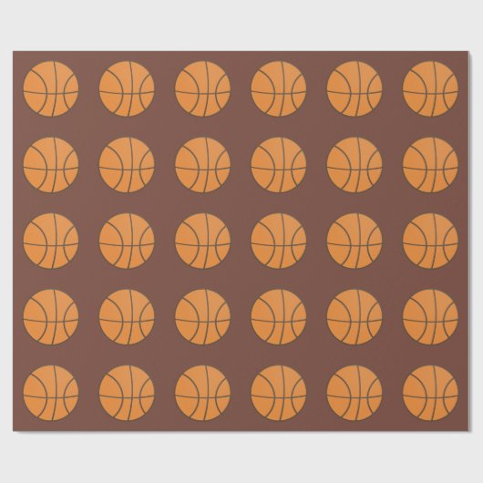 Vintages Basketball-Wrapper Geschenkpapier (Flach)