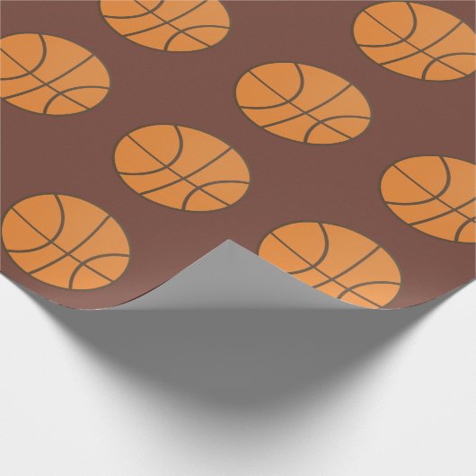 Vintages Basketball-Wrapper Geschenkpapier (Ecke)