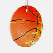 Vintages Basketballgeschenk Keramik Ornament (Rechts)
