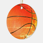 Vintages Basketballgeschenk Keramik Ornament (Links)