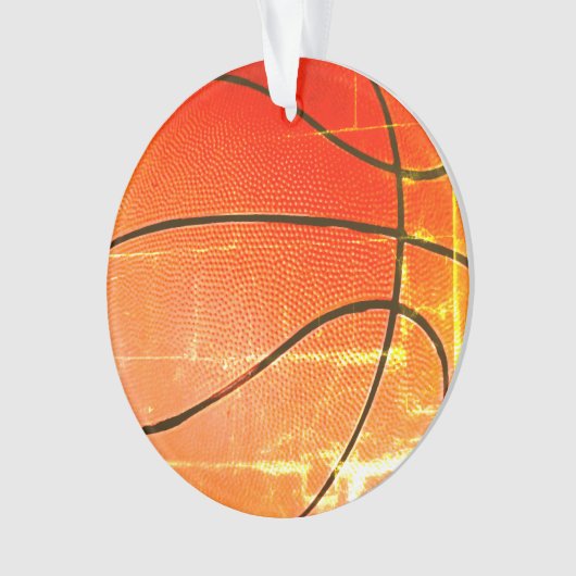 Vintages Basketballgeschenk Ornament (Vorderseite)