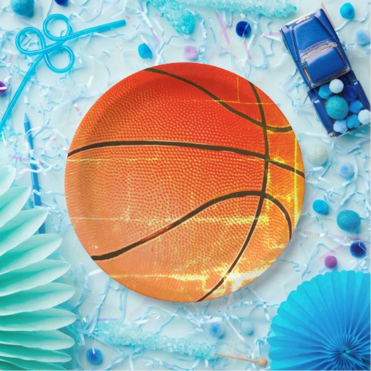 Vintages Basketballgeschenk Pappteller (Party)