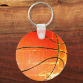 Vintages Basketballgeschenk Schlüsselanhänger (Rückseite)
