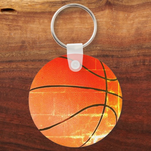 Vintages Basketballgeschenk Schlüsselanhänger (Vorderseite)