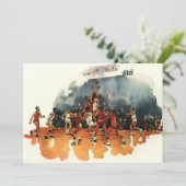 Vintages Basketballspiel, Basketballspieler (Stehend Vorderseite)