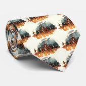 Vintages Basketballspiel, Basketballspieler Krawatte (Gerollt)