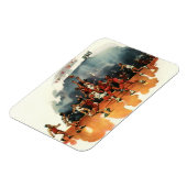 Vintages Basketballspiel, Basketballspieler Magnet (Linke Seite)