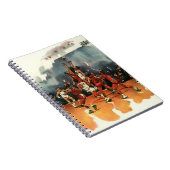 Vintages Basketballspiel, Basketballspieler Notizblock (Rechte Seite)