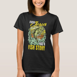 Vintages Bass Fishing Apparel - Sogar Jesus hatte T-Shirt