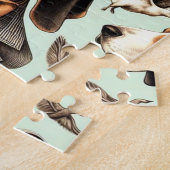 Vintages Basset Hound nahtlos Puzzle (Seite)