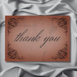 Vintages Bat bis zum Todestraffen Dankeskarte