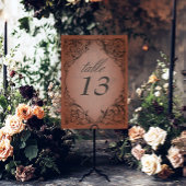 Vintages Bat bis zum Todestraffen Tischnummer