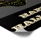 Vintages Bat Happy Halloween Poster (Ecke)