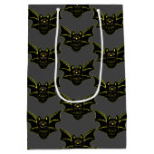 Vintages Bat Medium Geschenkbeutel Mittlere Geschenktüte (Rückseite)