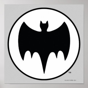 Vintages BAT-Symbol Poster