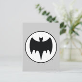 Vintages BAT-Symbol Postkarte (Stehend Vorderseite)