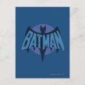 Vintages Bat-Symbol Postkarte (Vorderseite)