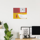 Vintages Bath Original Painting Poster drucken (Heimbüro)