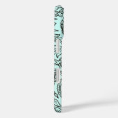 Vintages Batik-Textilhintergrundmuster, blau Case-Mate iPhone Hülle (Rückseite / Rechts)