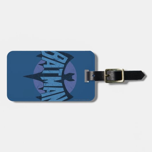 Vintages Batman-Logo Gepäckanhänger (Vorderseite horizontal)