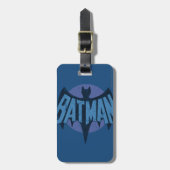 Vintages Batman-Logo Gepäckanhänger (Vorderseite vertikal)