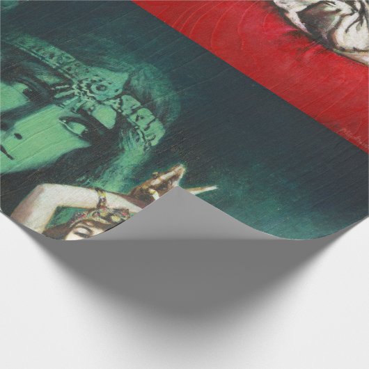 Vintages Bauchdeckpapier Geschenkpapier (Ecke)