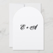 Vintages Bauernhaus Boho Fox Einladung zur Hochzei (Rückseite)