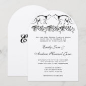 Vintages Bauernhaus Boho Fox Einladung zur Hochzei (Vorne/Hinten)