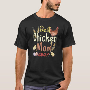 Vintages Bauernhaus Watercolor Beste Mama Chicken T-Shirt