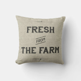 Vintages Bauernhof-Kissen - frisch vom Bauernhof Kissen