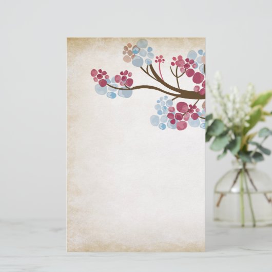 Vintages Baum Briefpapier (Stehend Vorderseite)