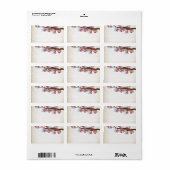 Vintages Baumlabel Adressaufkleber (Vorne)