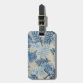 Vintages Baumwollgewebe gedruckt Gepäckanhänger (Vorderseite vertikal)