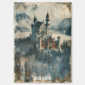 Vintages Bayern Neuschwanstein Burg Magnet (Vorderseite)