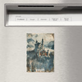 Vintages Bayern Neuschwanstein Burg Magnet (In Situ (Geschirrspüler))