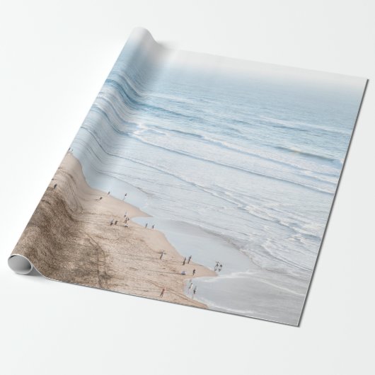 VINTAGES BEACH-FOTO GESCHENKPAPIER (Ungerollt)