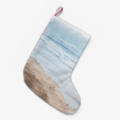 VINTAGES BEACH-FOTO KLEINER WEIHNACHTSSTRUMPF (Vorderansicht (hängend))