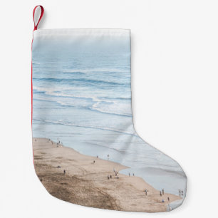 Vintages BEACH-FOTO Kleiner Weihnachtsstrumpf