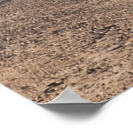 VINTAGES BEACH-FOTO POSTER (Ecke)