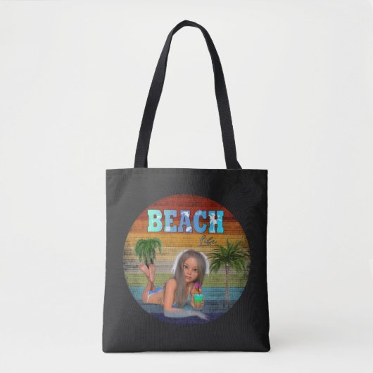 Vintages Beach Gear Tasche (Vorderseite)