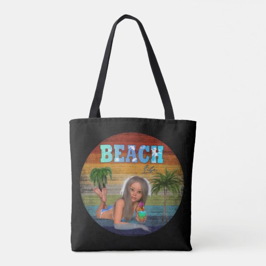 Vintages Beach Gear Tasche (Rückseite)